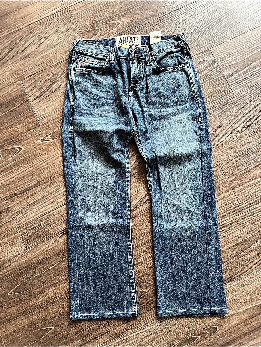 Ariat M7 Rocker Boot Straight Leg Jeans Waist 30/32 Blue